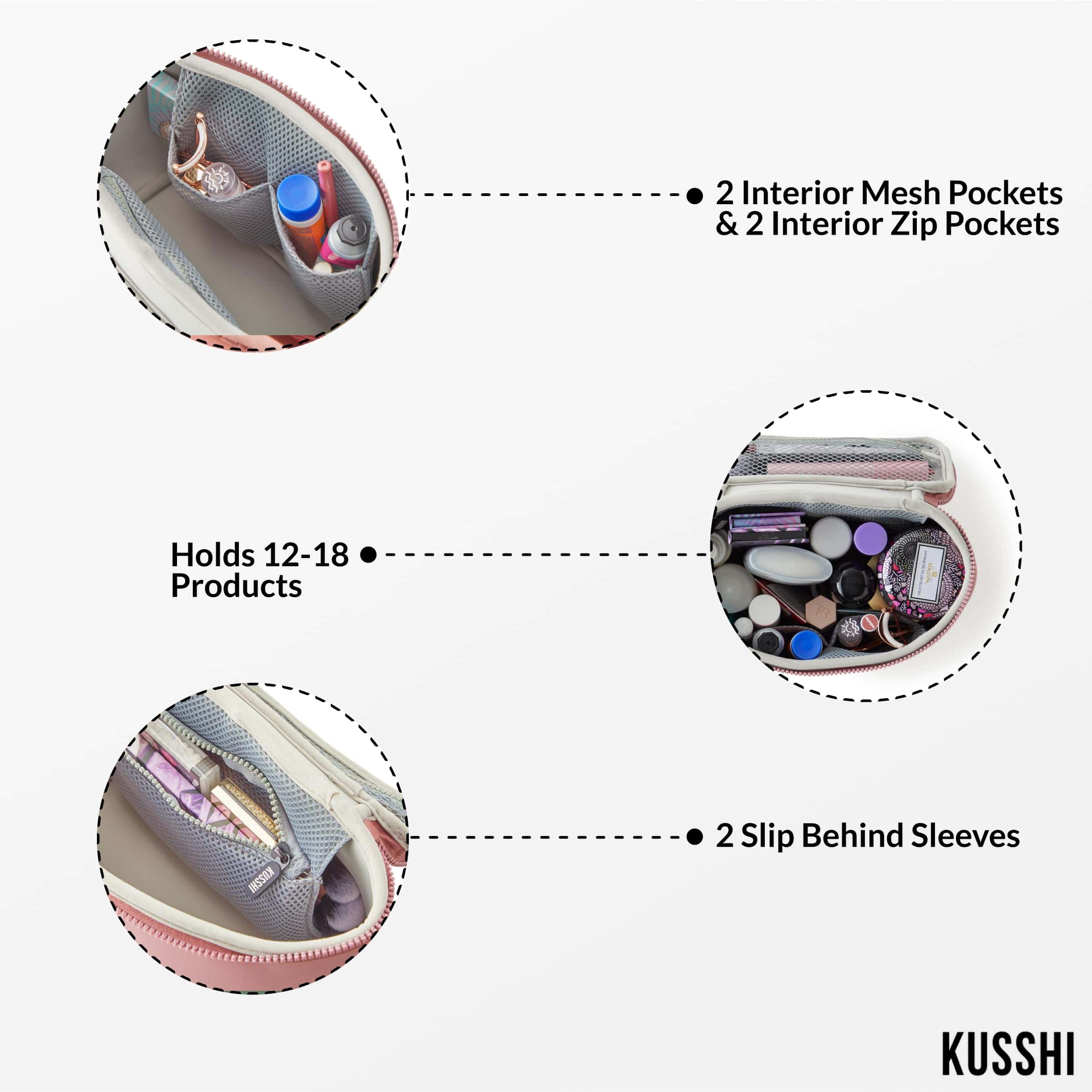 Estuche de maquillaje de neopreno KUSSHI - Bolsa de - Imagen 4