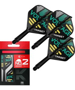 TARGET Darts Rob Cross K Flex Flights and -Negro