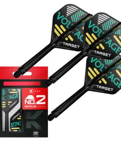 TARGET Darts Rob Cross K Flex Flights and -Negro