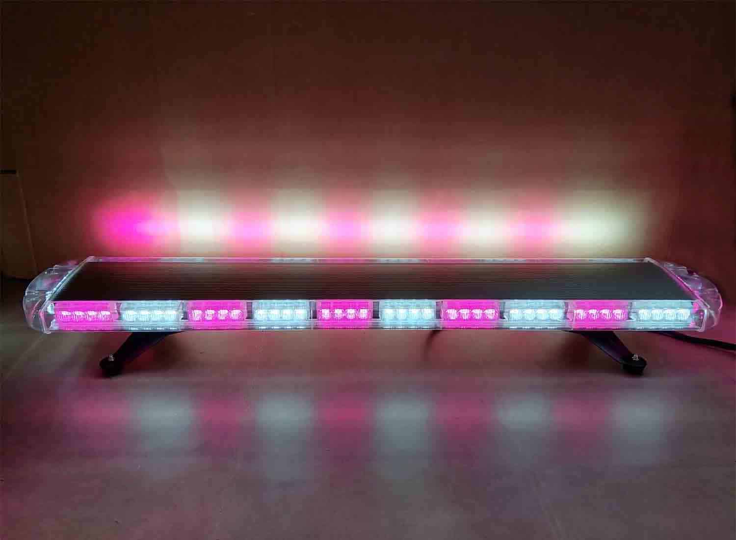 Barra de luces LED ámbar/blanca de camión de 47 pulgadas,