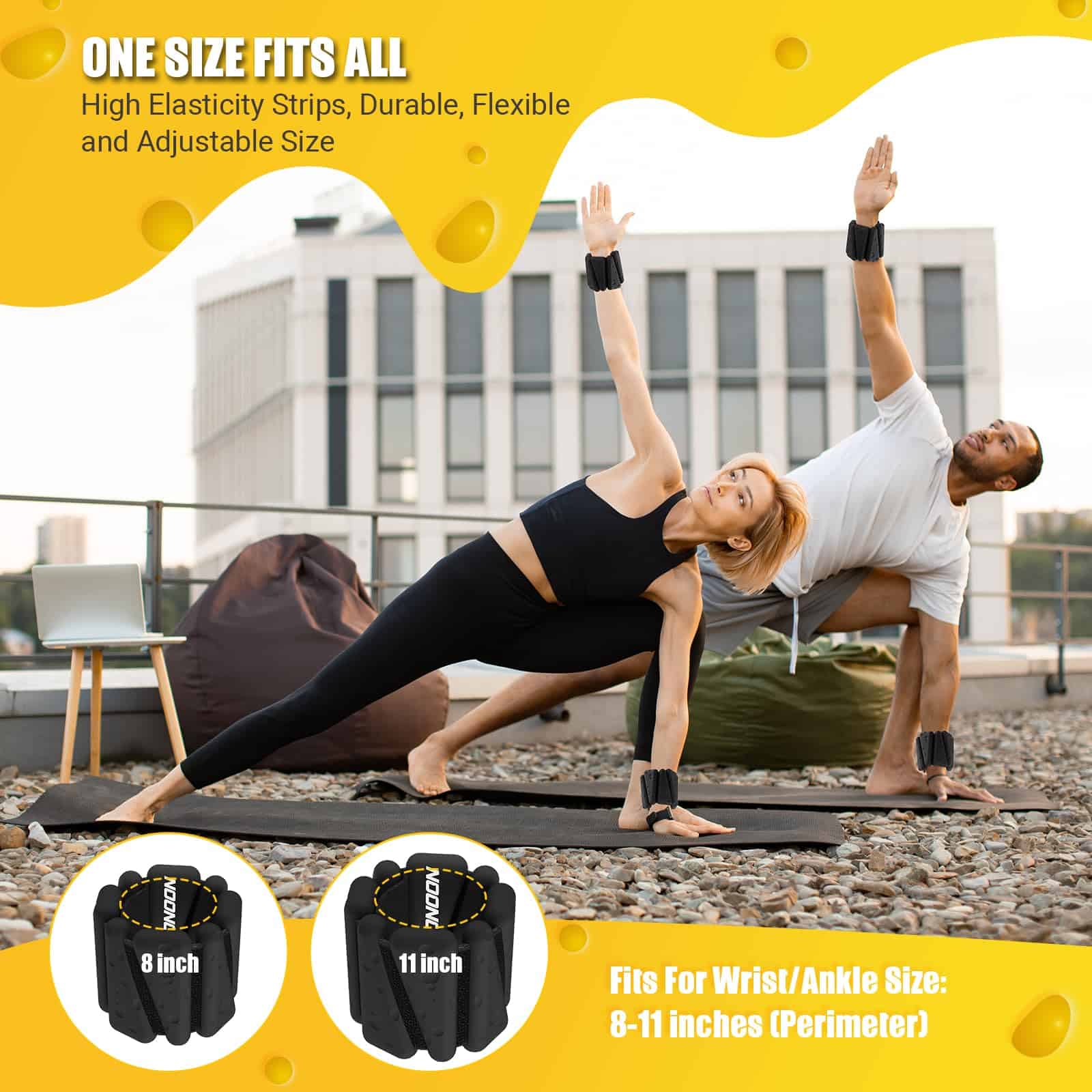 Pulseras de Pesas para Muñecas y Tobillos 4lbs para - Imagen 6