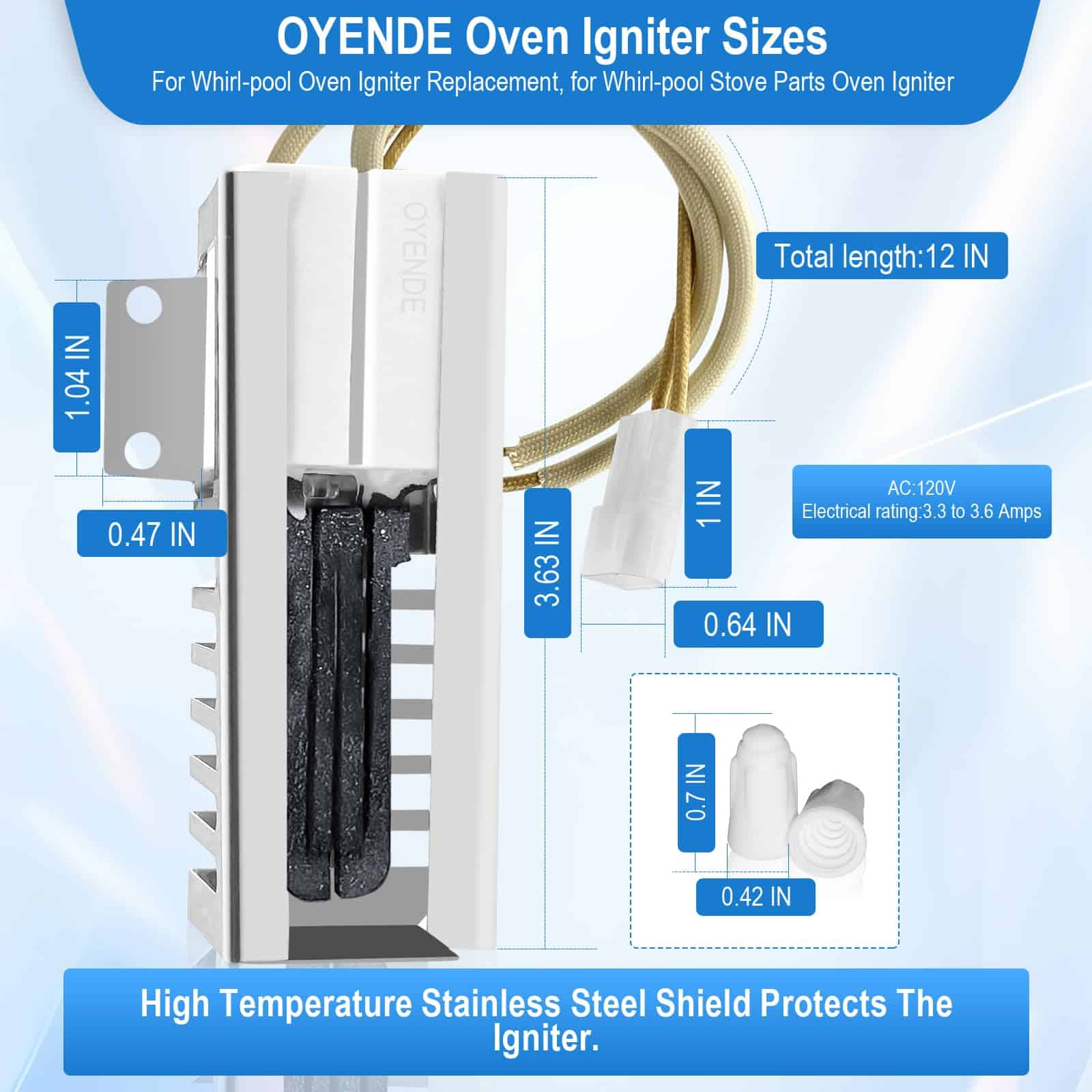 W10918546 Encendedor de Horno para Estufa de Gas, para - Imagen 7