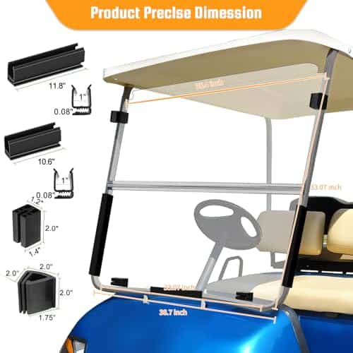 Parabrisas para Carro de Golf RIZINKART para Yamaha G22, - Imagen 6