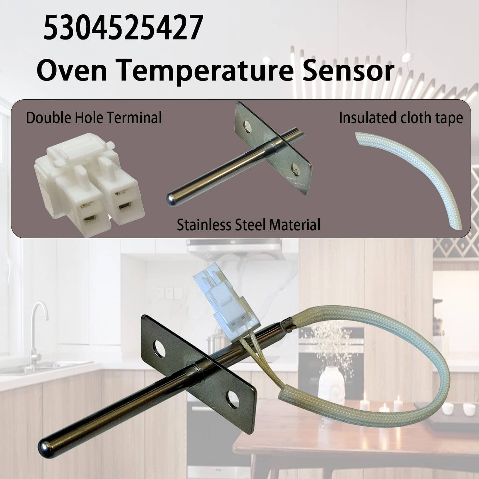 Sensor de temperatura del horno 5304525427 para horno - Imagen 3