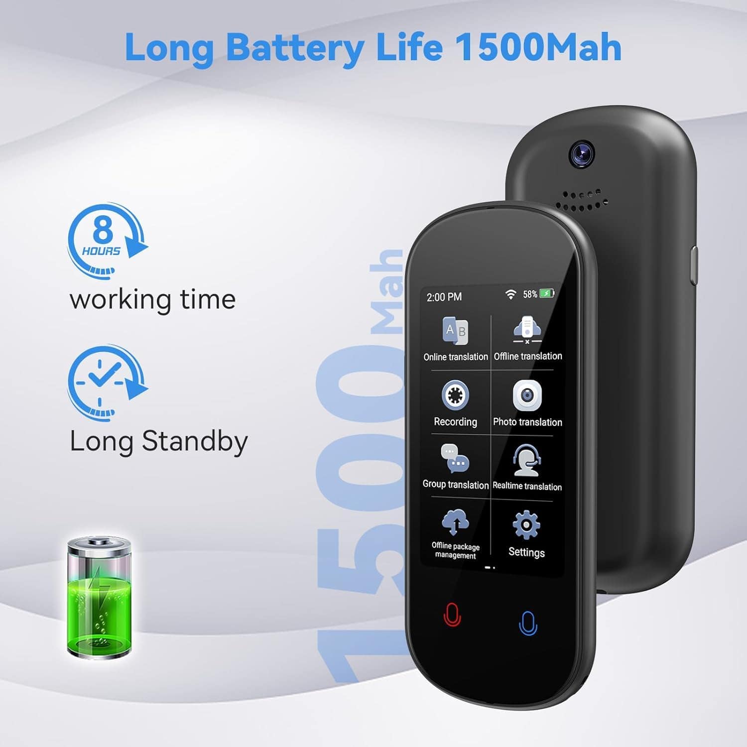 Dispositivo Traductor de Idiomas 137+ Idiomas Instantáneo - Imagen 8