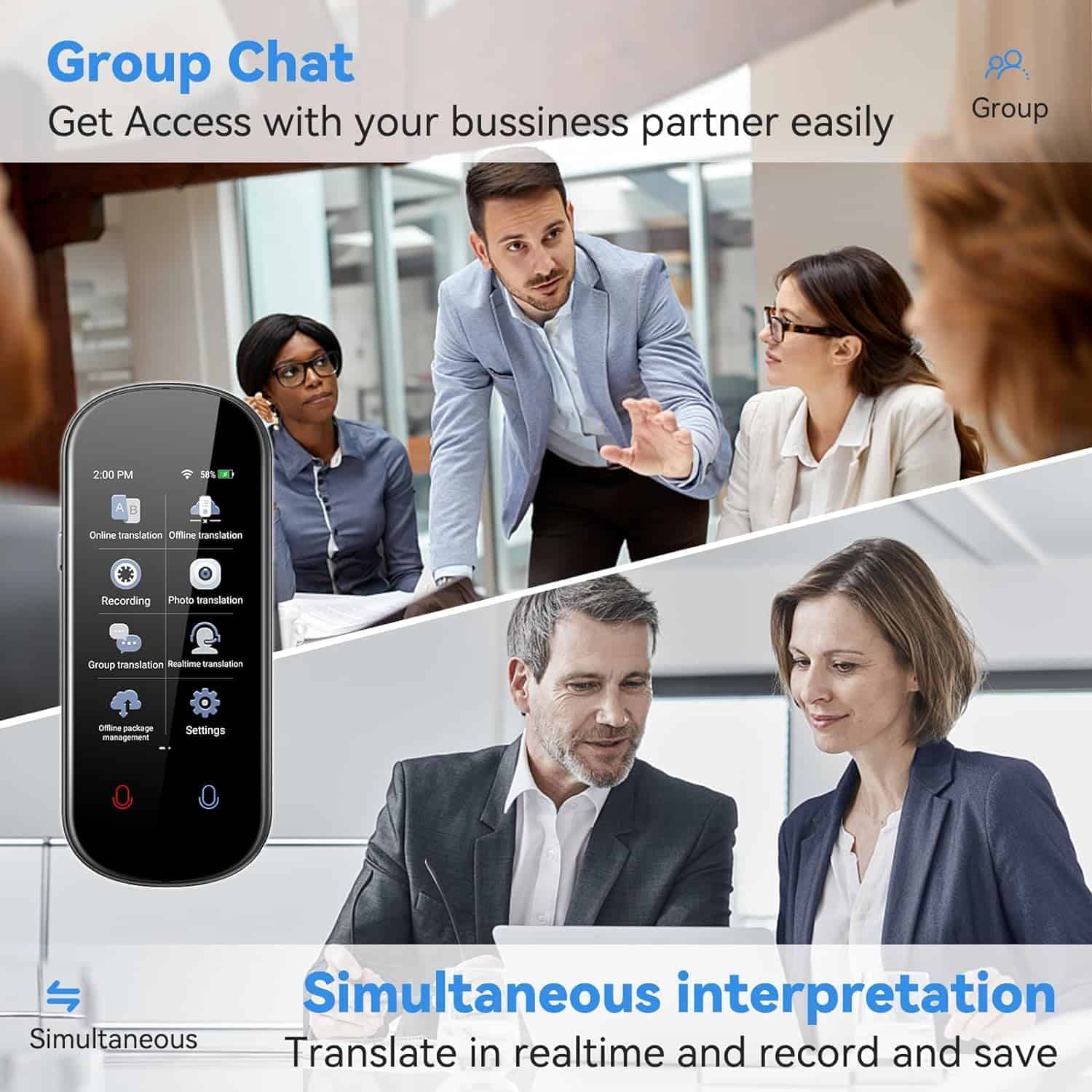 Dispositivo Traductor de Idiomas 137+ Idiomas Instantáneo - Imagen 7