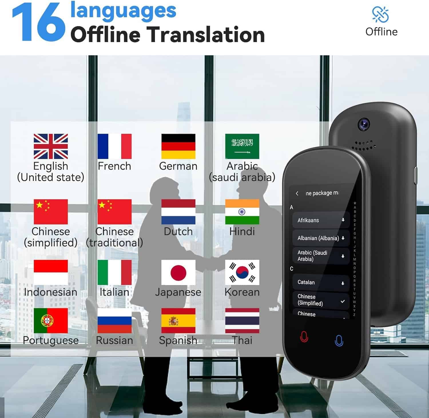 Dispositivo Traductor de Idiomas 137+ Idiomas Instantáneo - Imagen 5