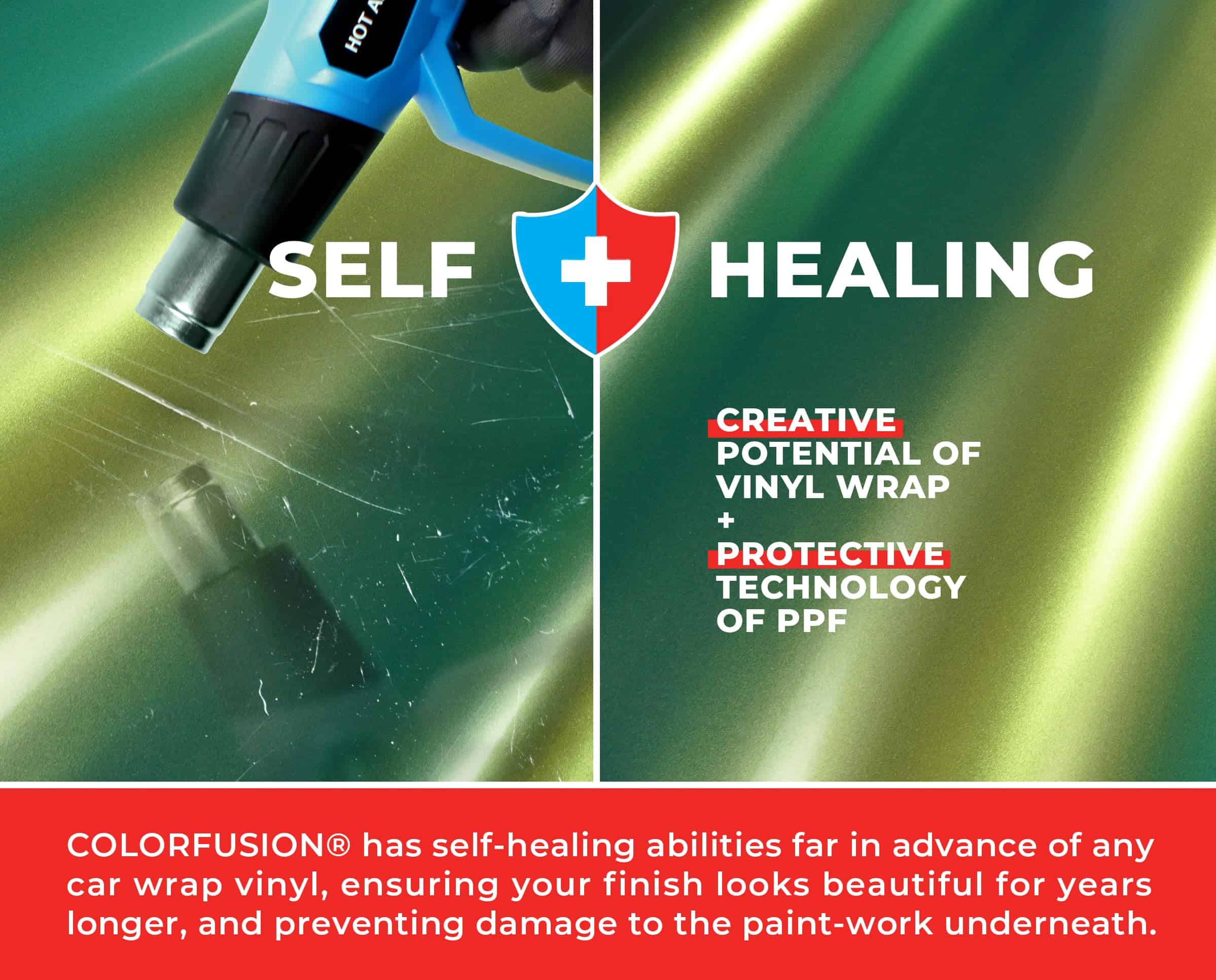 ColorFusion PPF de VViViD, Envoltura de -Verde Primavera Tem - Imagen 7