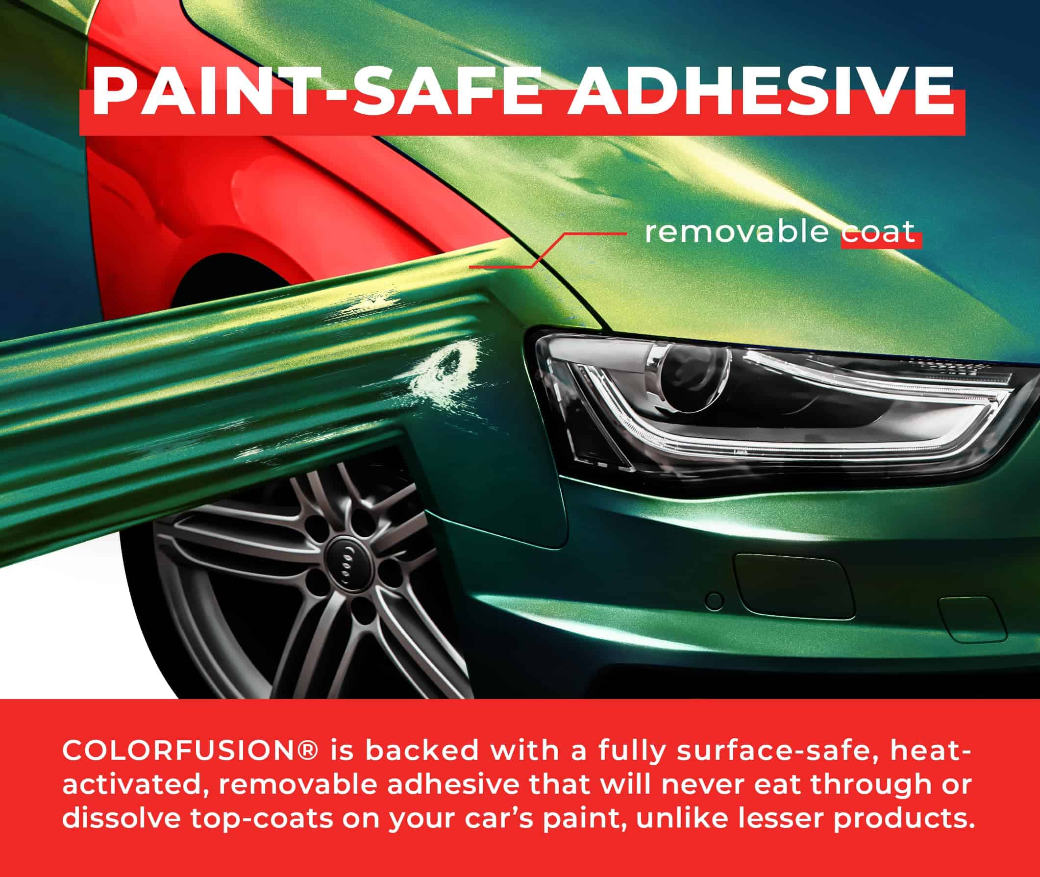 ColorFusion PPF de VViViD, Envoltura de -Verde Primavera Tem - Imagen 4