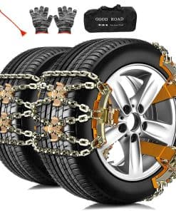 Cadenas de nieve para coche/SUV/Camionetas, 6 Pcs Cadenas
