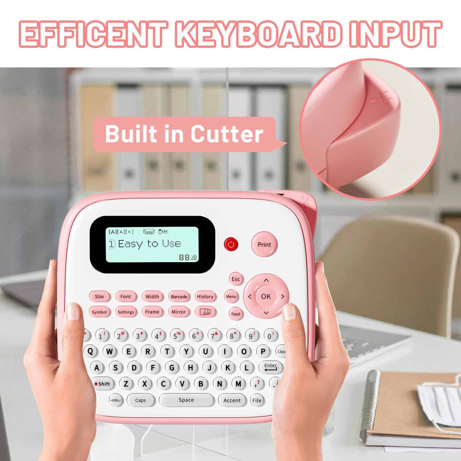 Máquina etiquetadora EazeID Pink con cintas, etiquetadora - Imagen 6