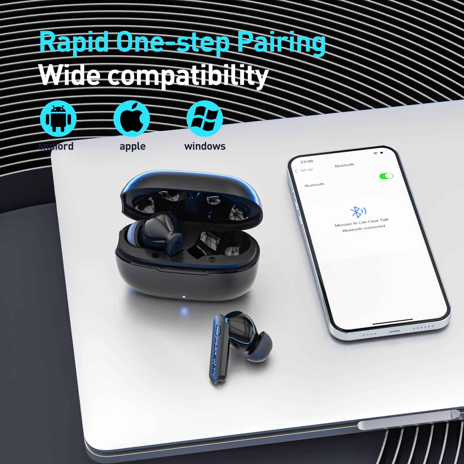 Auriculares inalámbricos Monster N-Lite Clear Talk, IPX8 - Imagen 7