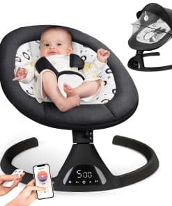 Columpio Eléctrico para Bebés Portátil de Infantes a Niños