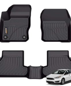 Tapetes de piso para automóvil todo clima -ats-Negro