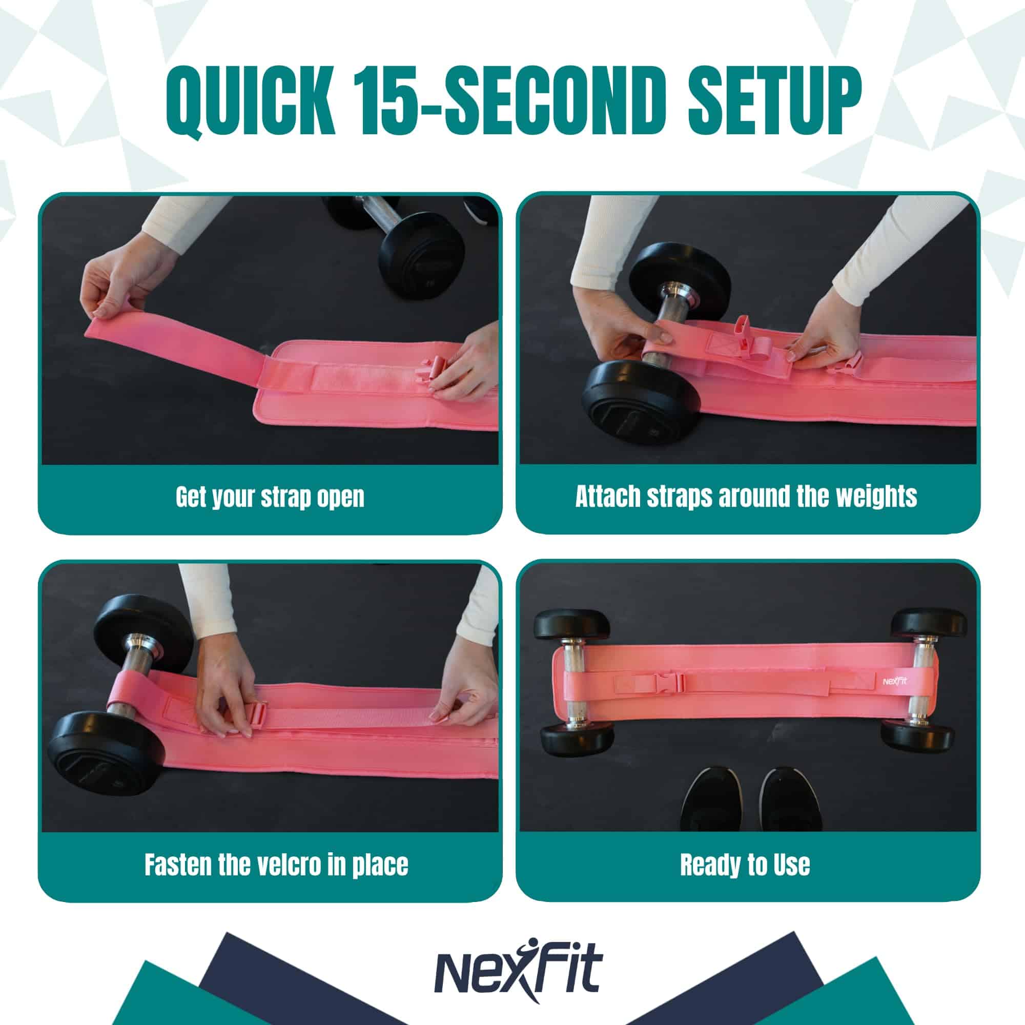 Cinturón de Ejercicio de Cadera NexFit Ajustable Entrenador - Imagen 4