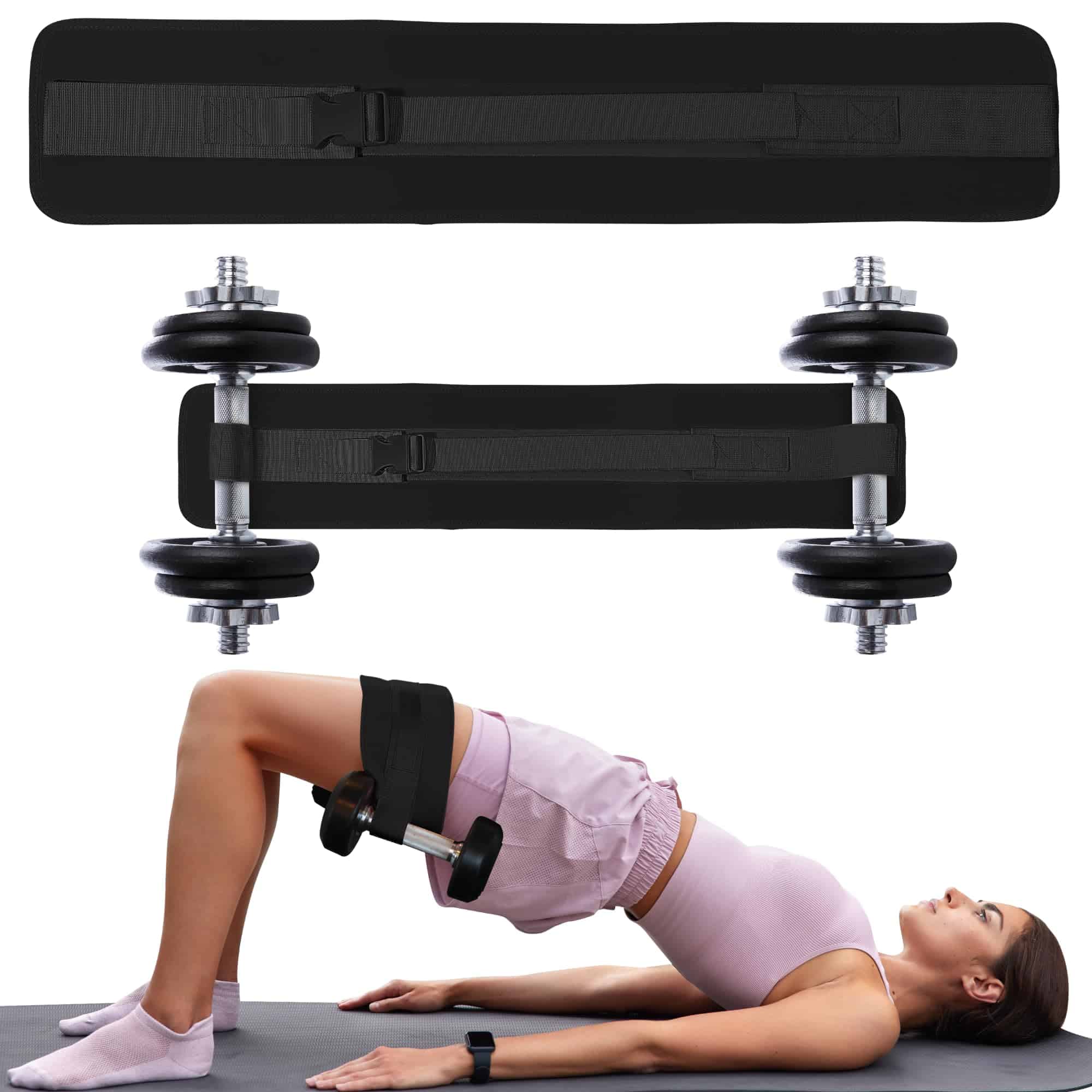 Cinturón para Hip Thrust de NexFit para mancuernas,