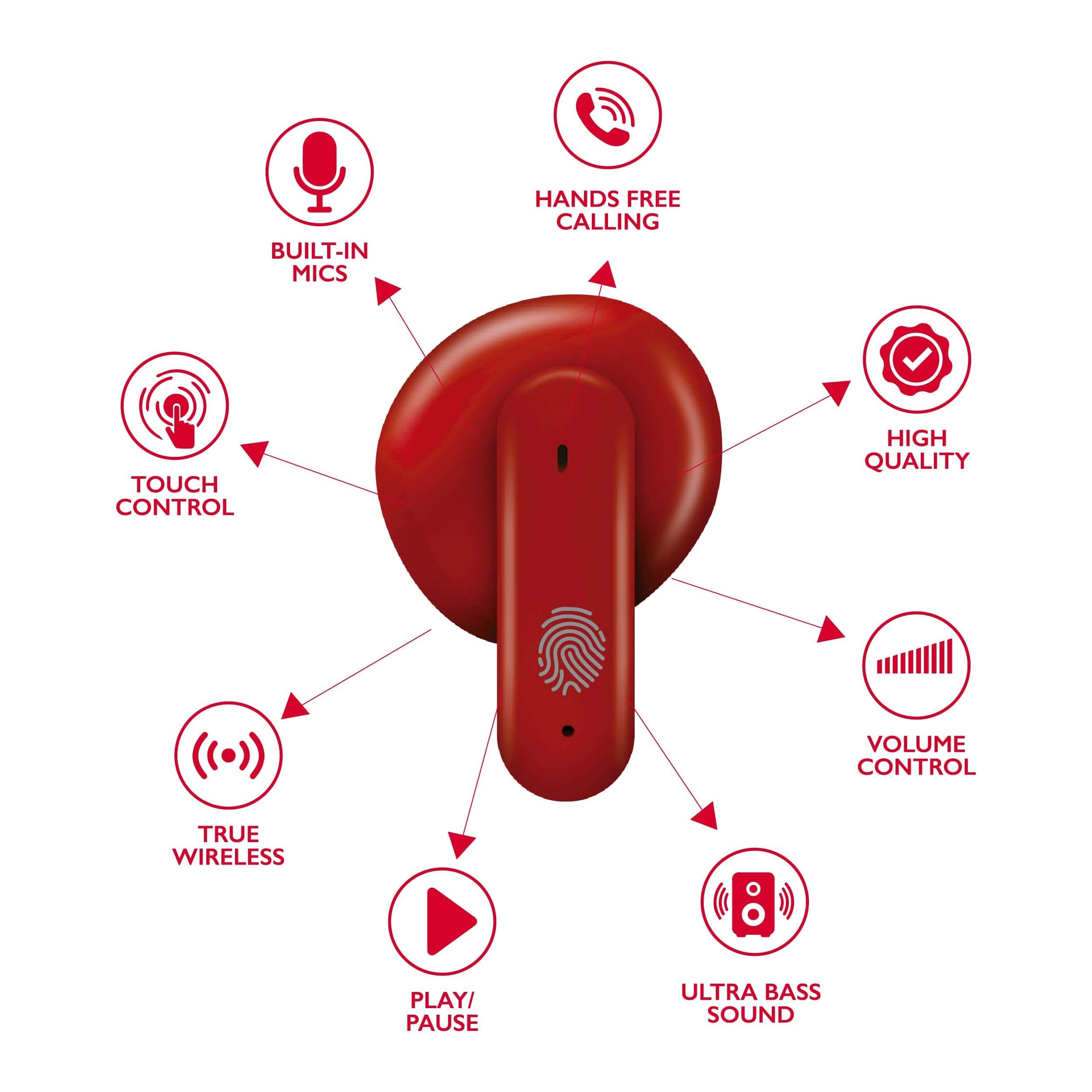 Auriculares Inalámbricos RCA Wave-78 True Wireless, - Imagen 4