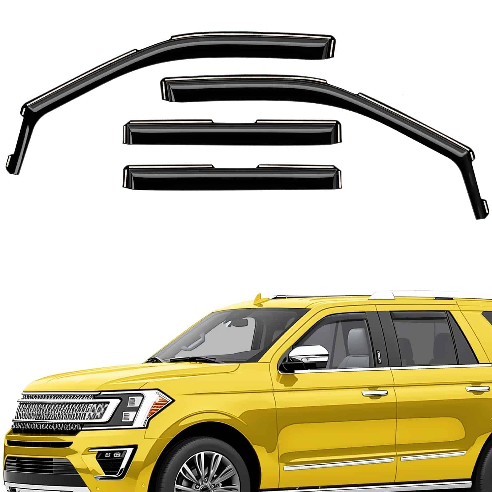 Deflectores de Ventana Extra Duraderos en los Deflectores