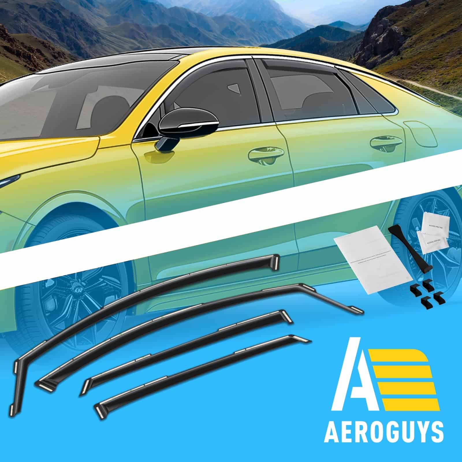 Deflectores de ventanas extra duraderos en -Negro - Imagen 9