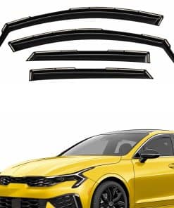 Deflectores de ventanas extra duraderos en -Negro