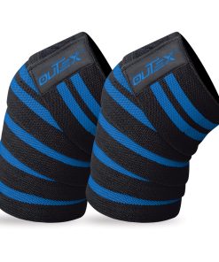 Vendas de rodilla Outex para levantamiento de -Negro/Azul