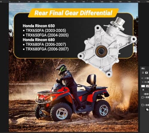 Ensamble de Diferencial Trasero 41300-HN8-A40 Compatible - Imagen 3