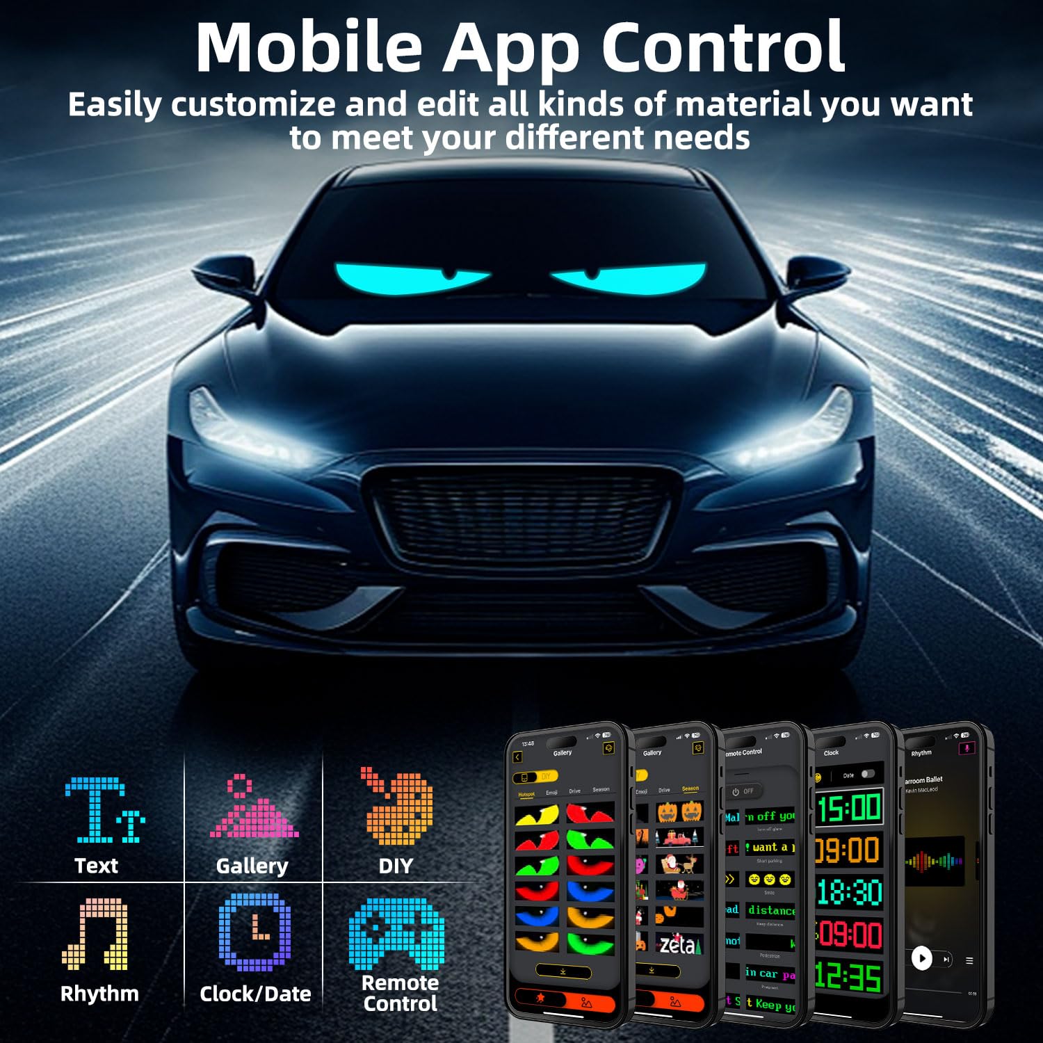 2PCS Ojos del Diablo Luces para Autos, Grandes Ojos LED - Imagen 6