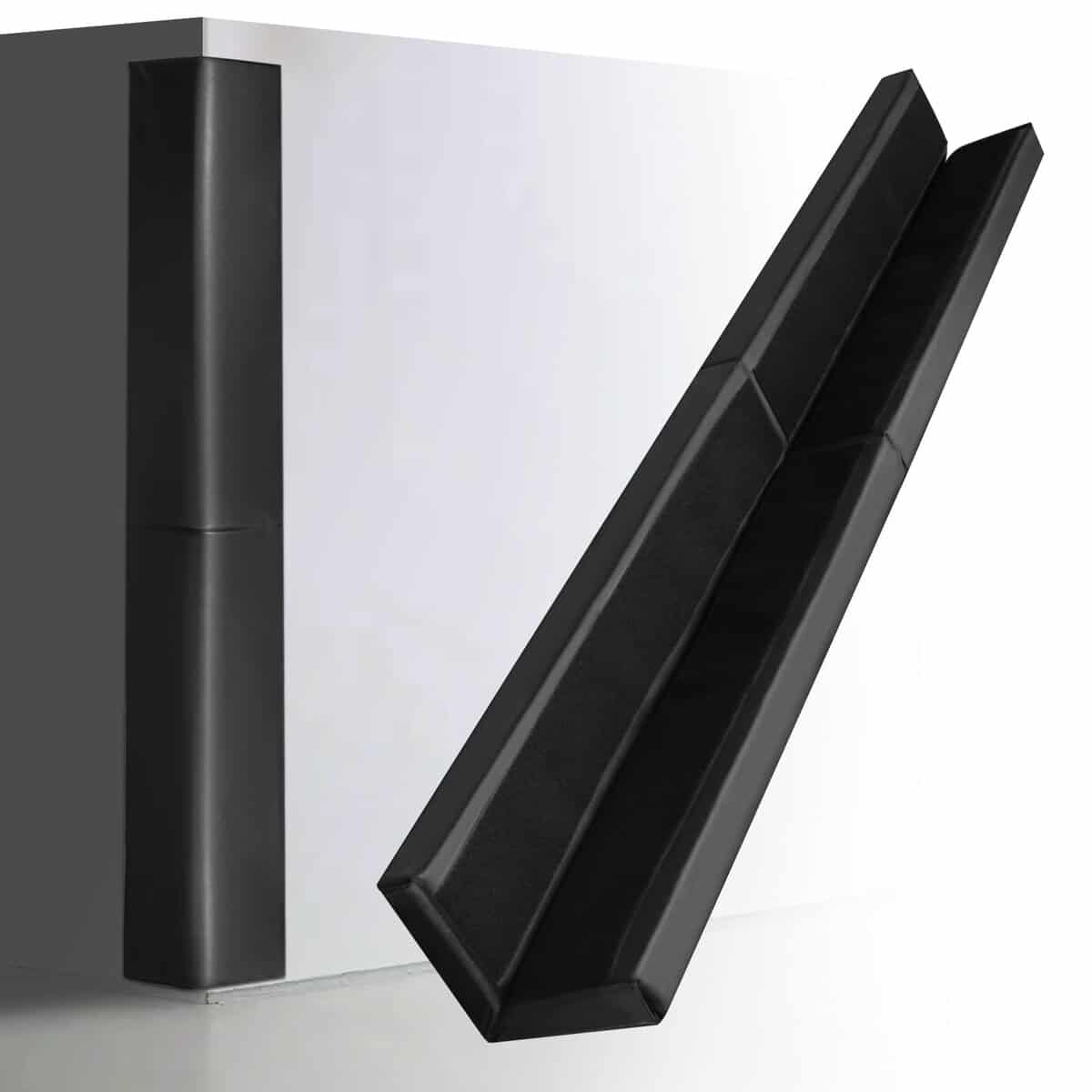 Protectores de Esquina de Pared Negros Megagreen de 60" de