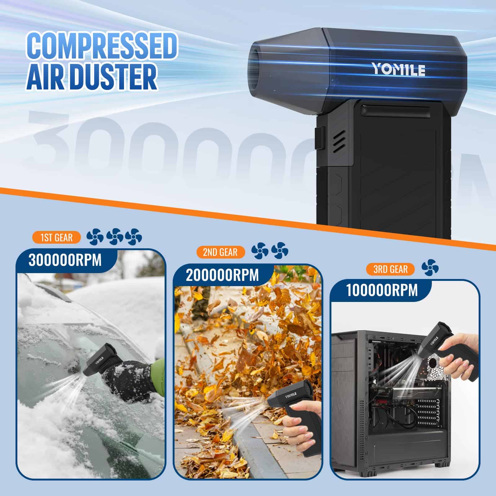 Soplador de aire eléctrico - Ventilador Turbo JetFan de - Imagen 3