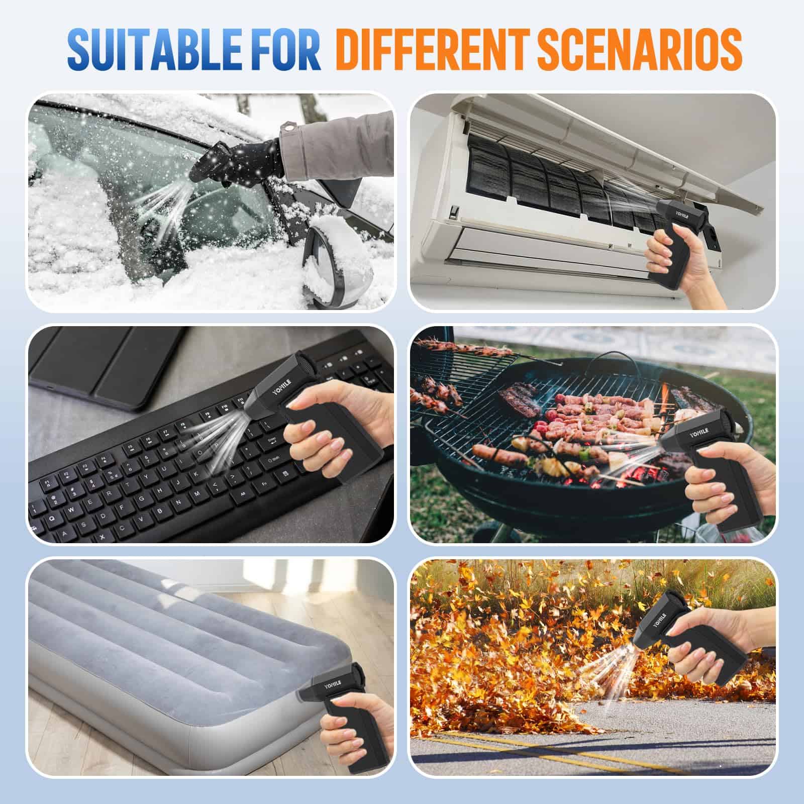 Soplador de aire eléctrico - Ventilador Turbo JetFan de - Imagen 6