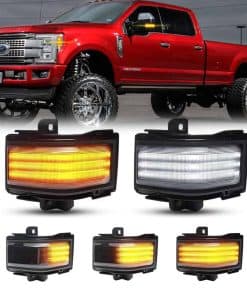 Luces LED de señal de giro en el espejo lateral, luces de