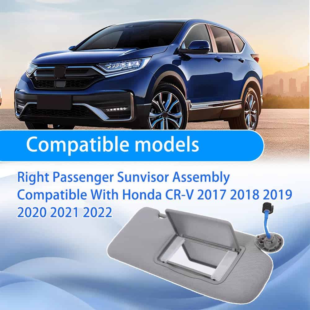 YRMST Visera del Pasajero Derecho con Luz de Espejo - Imagen 3