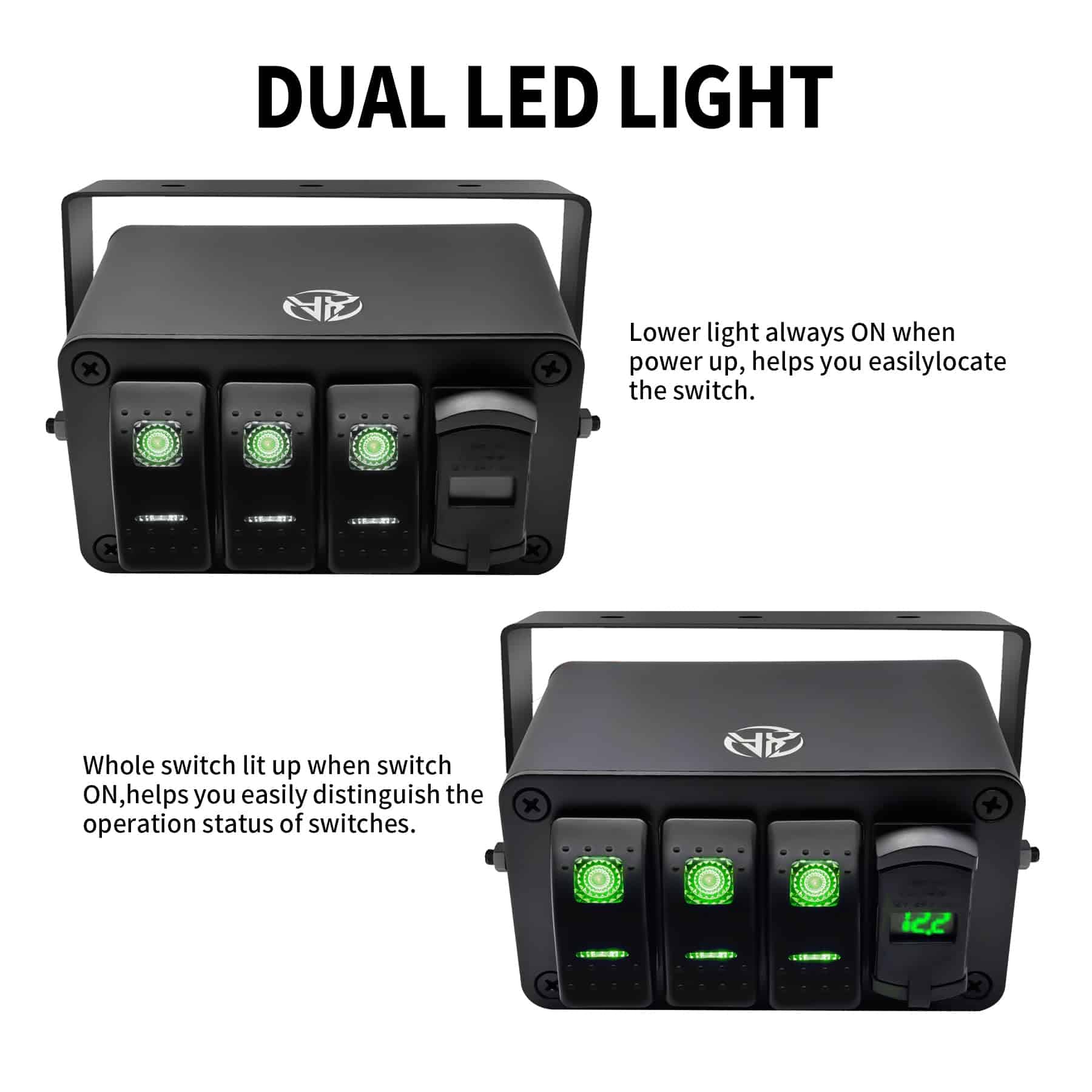 Panel de interruptores basculantes de 3 vías en caja de - Imagen 5
