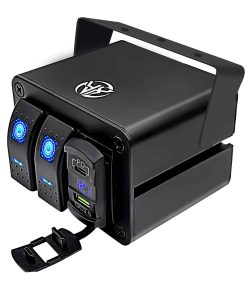 Panel de interruptores de palanca de 2 vías con caja de