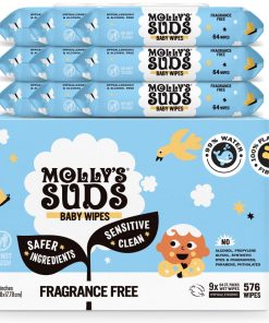 Toallitas para bebé sensibles limpiadoras de Molly's Suds |