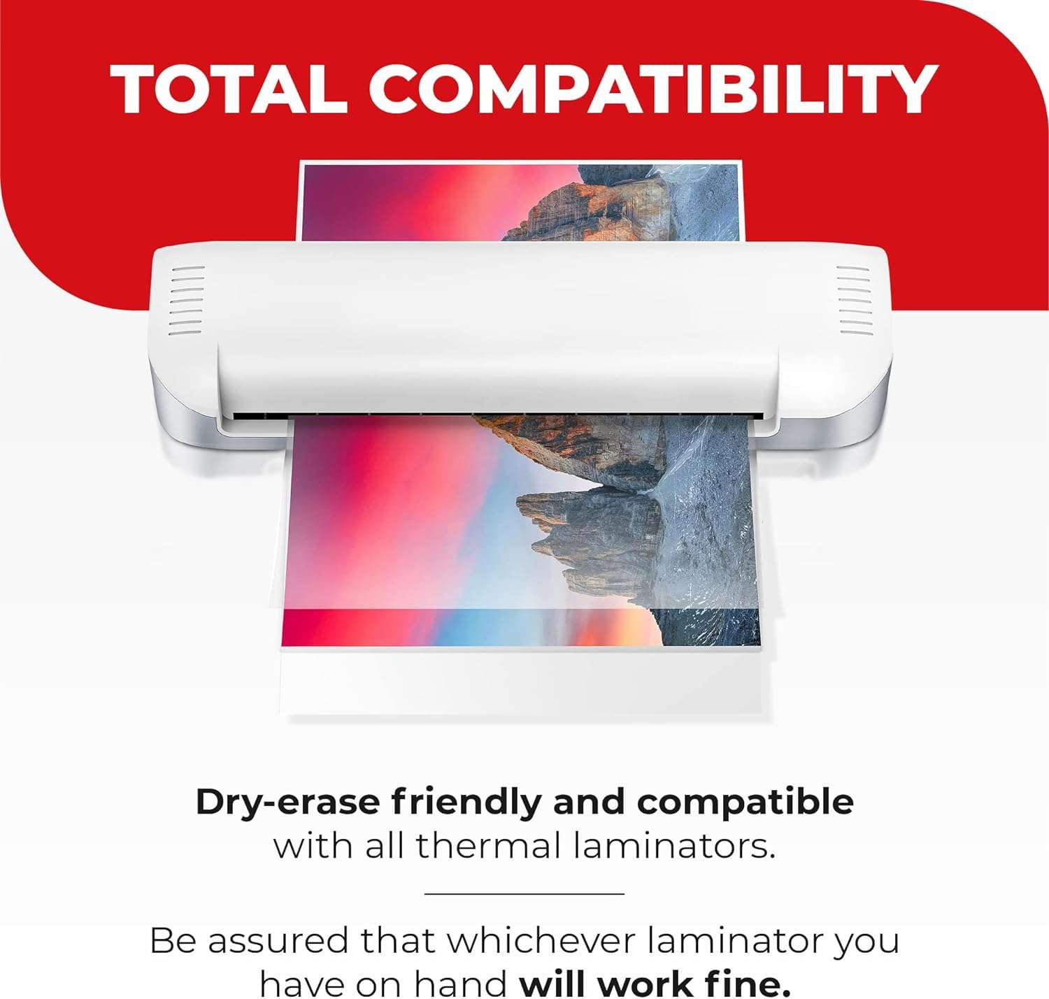 5MIL Hojas de Laminado Térmico (125 Count) Tamaños para - Imagen 4