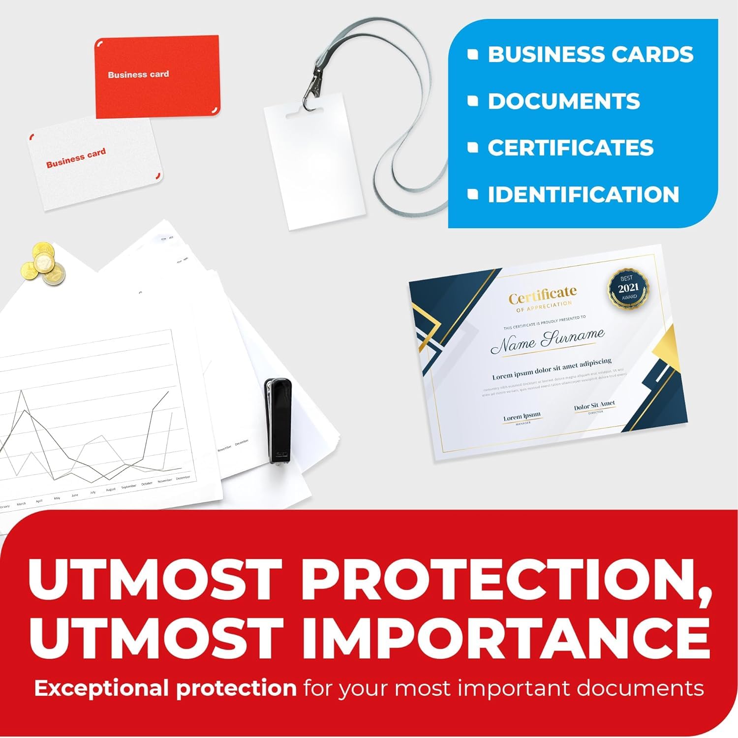 5MIL Hojas de Laminado Térmico (125 Count) Tamaños para - Imagen 6