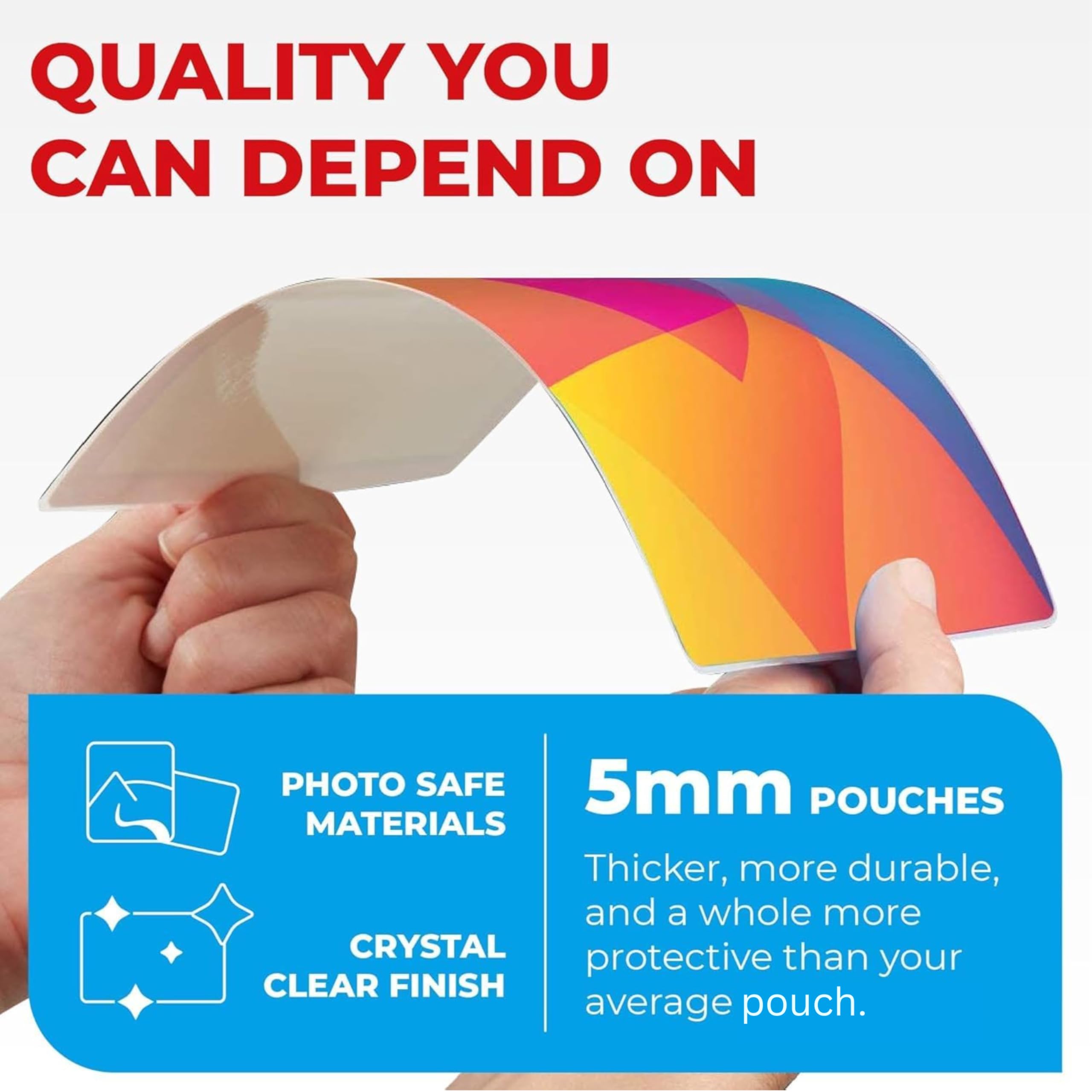 5MIL Hojas de Laminado Térmico (125 Count) Tamaños para - Imagen 3