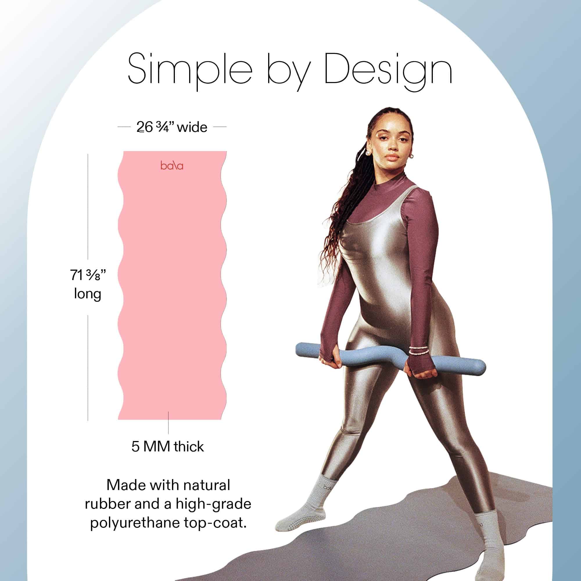 Tapete de Yoga Bala para Gimnasio en Casa, -Blush - Imagen 5