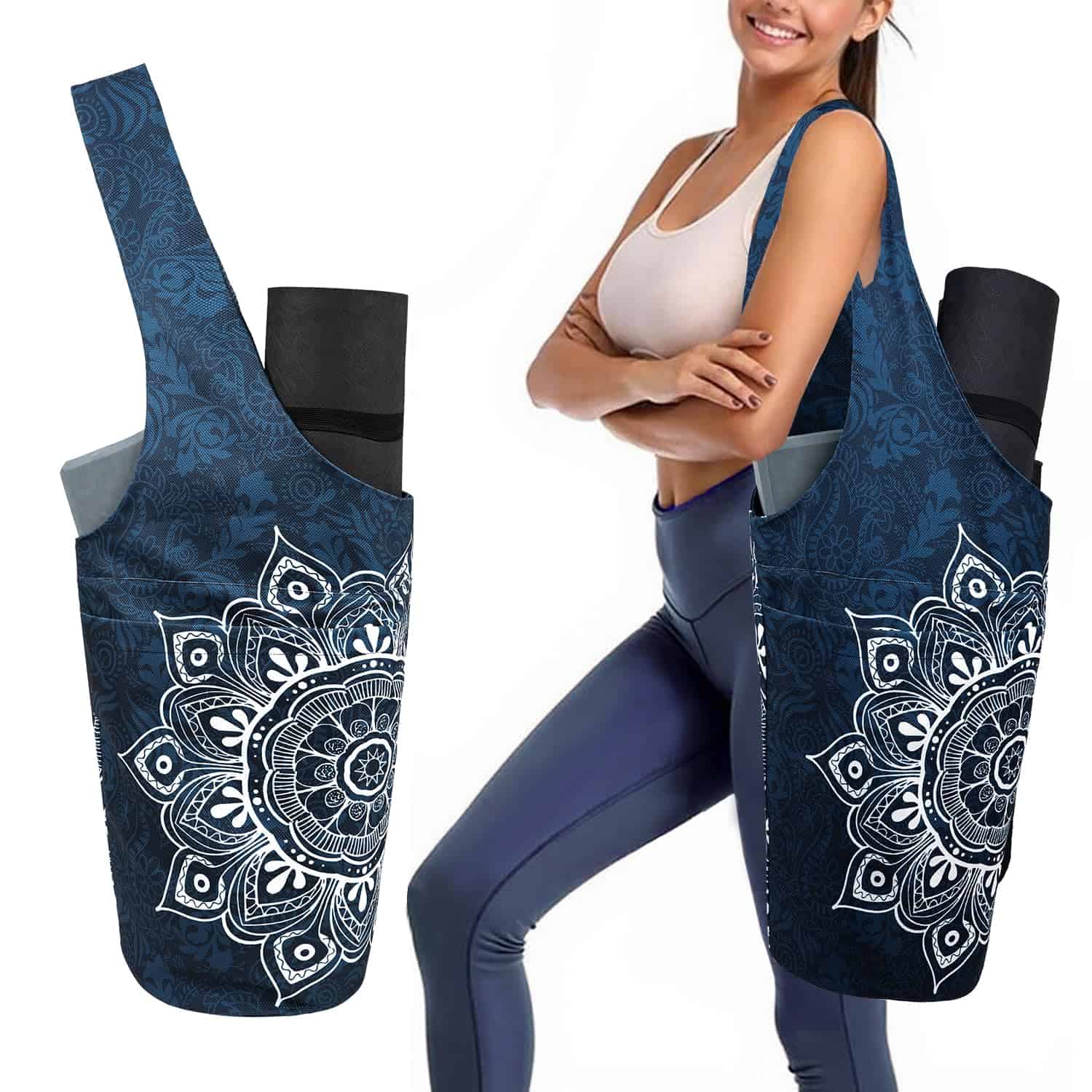 Bolso para tapete de yoga saniwu para mujeres duradero de