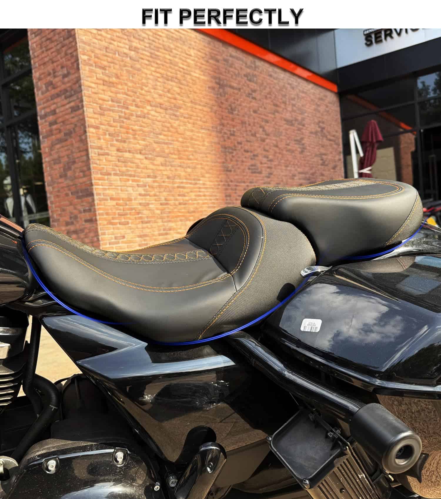 Asiento de conductor y pasajero de dos -Naranja - Imagen 5