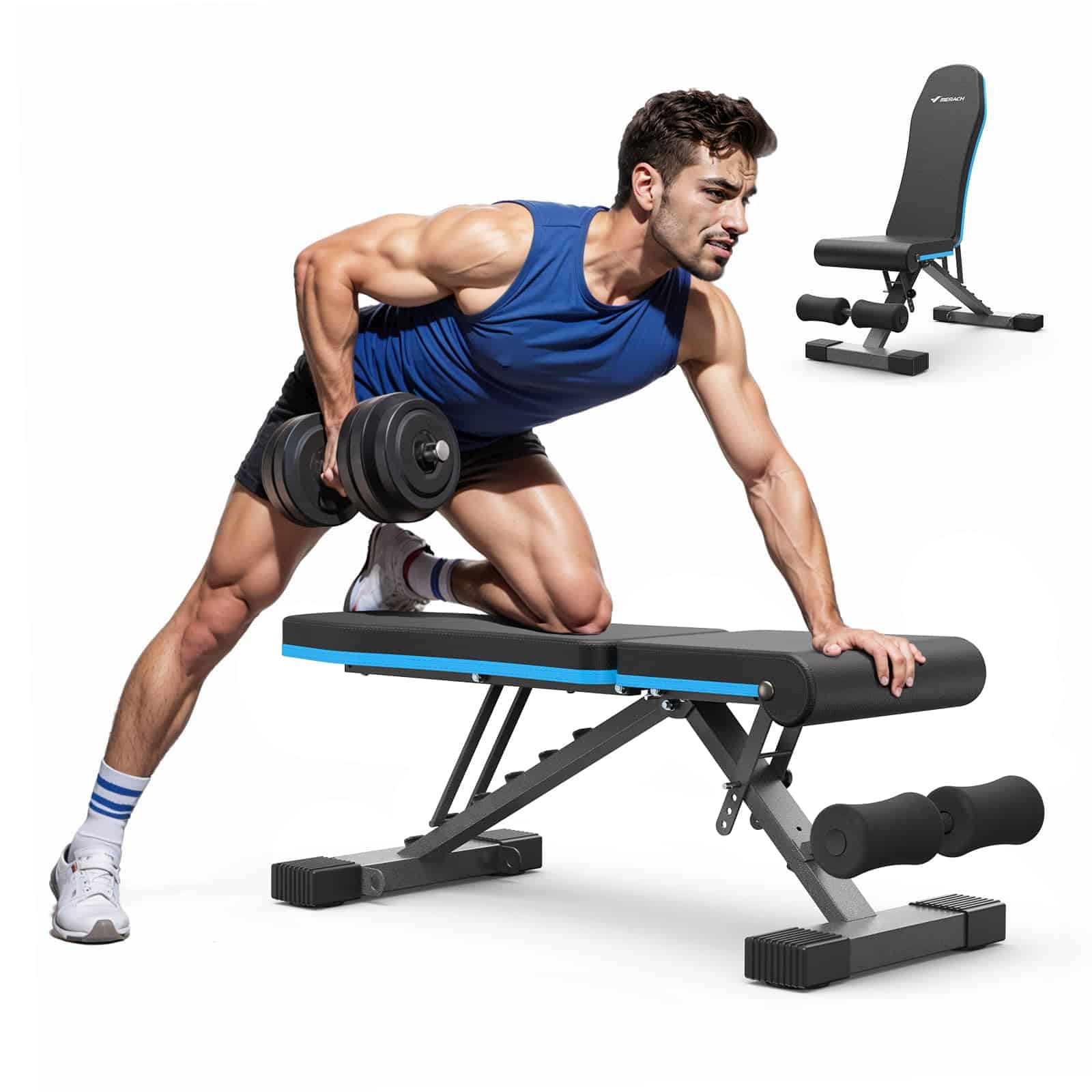 Banco de Pesas Plegable MERACH, Banco de Pesas para - Imagen 10