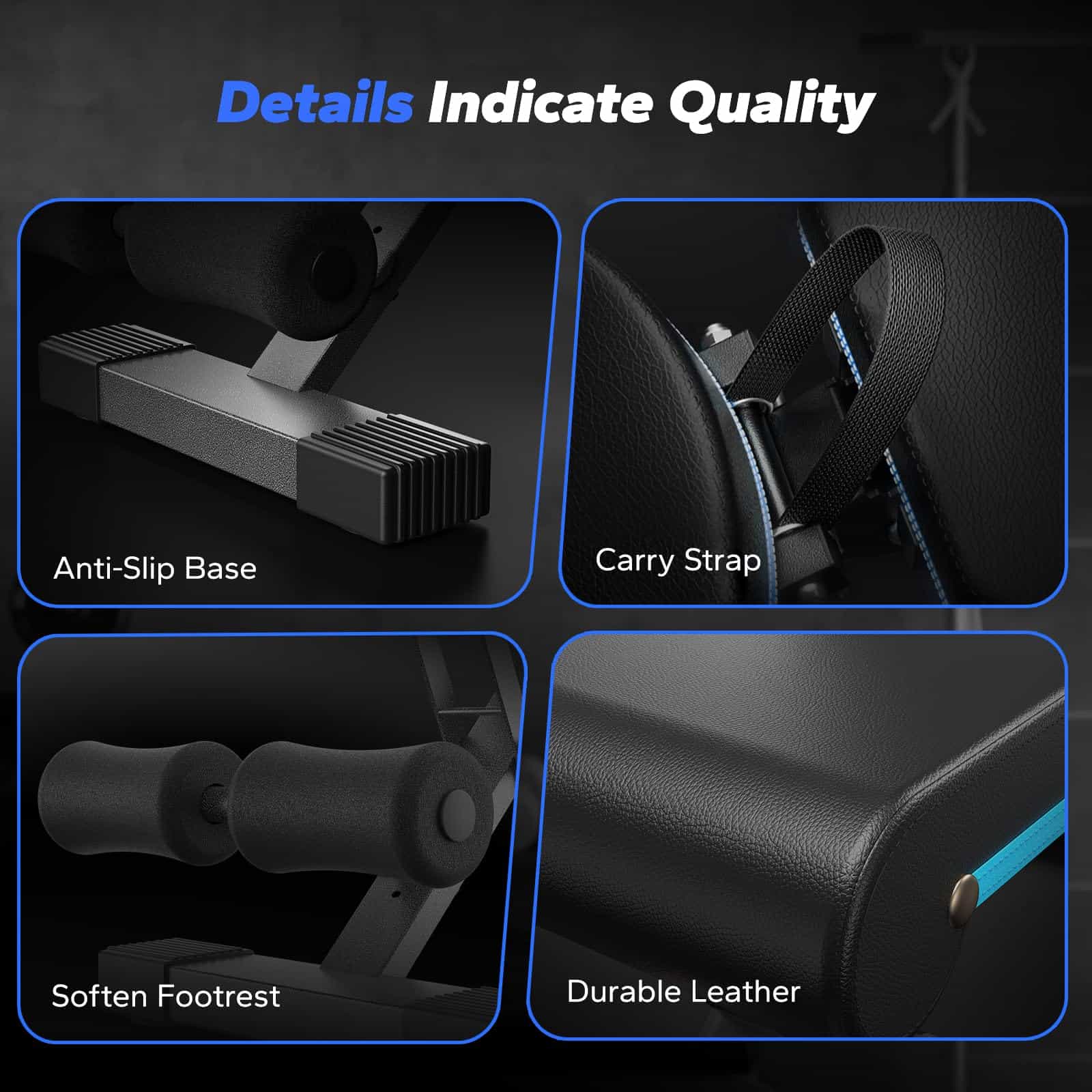 Banco de Pesas Plegable MERACH, Banco de Pesas para - Imagen 8