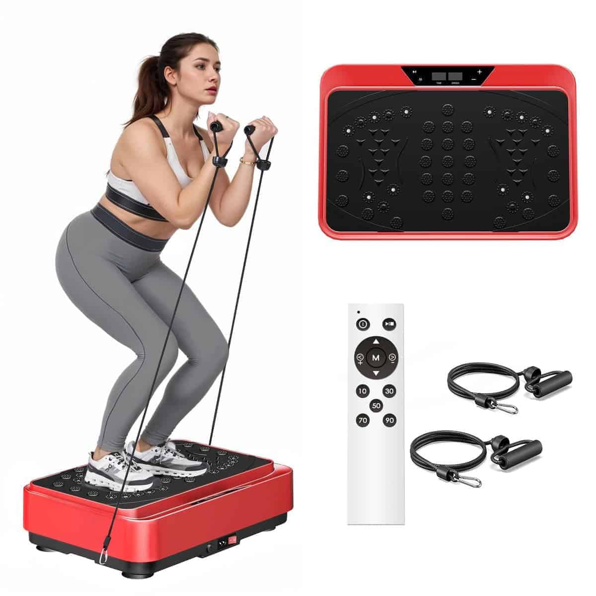 Máquina de Ejercicio de Placa Vibratoria soges con Bandas