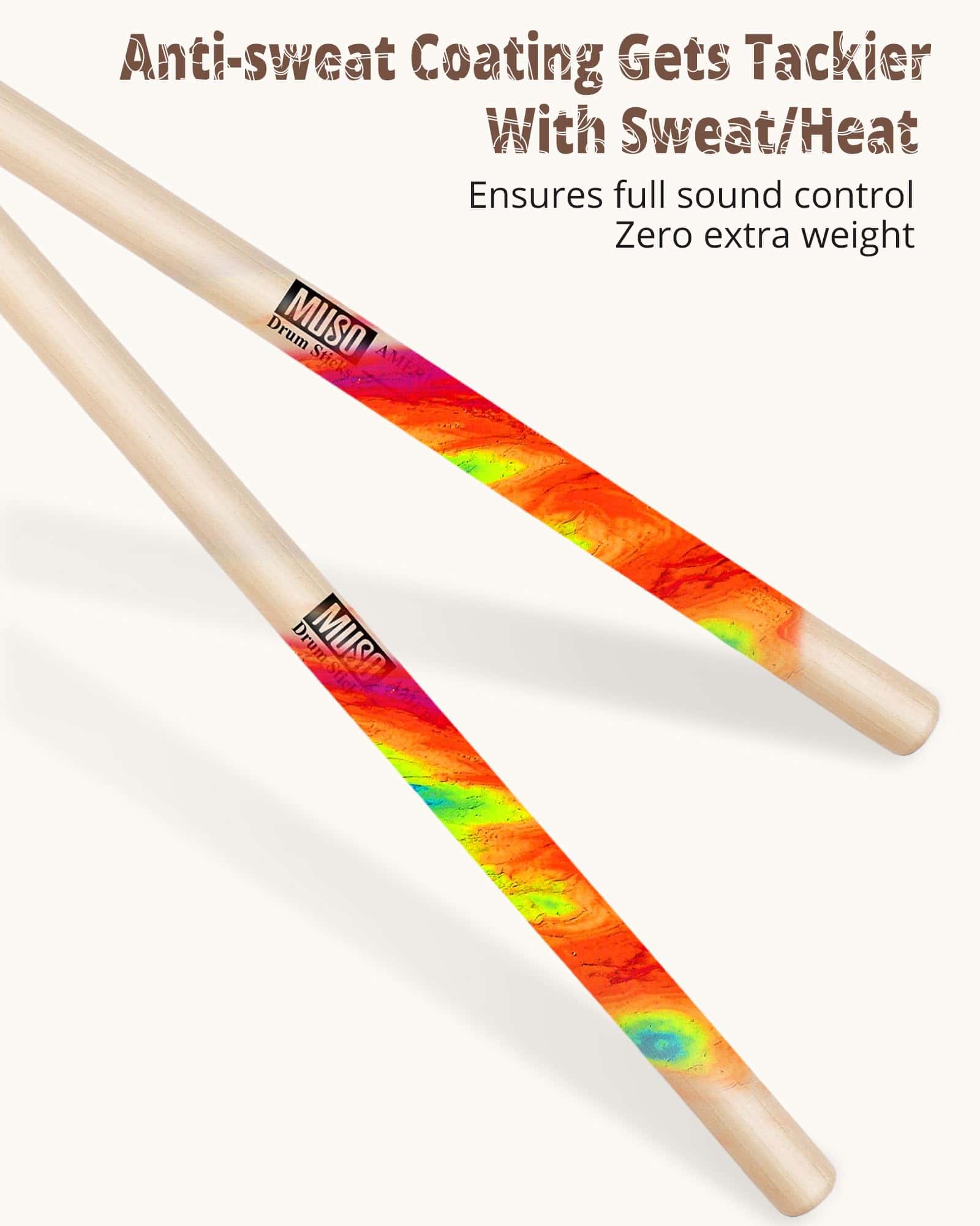 Baquetas de Tambor, Baquetas de Nogal Americano, Baquetas - Imagen 7