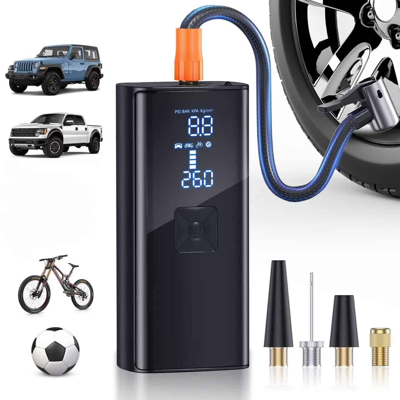 Inflador de neumáticos Compresor de aire portátil -