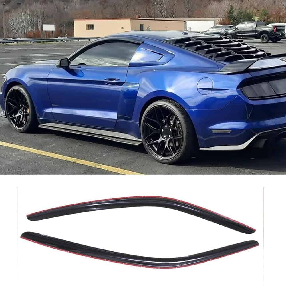 Deflectores de viento laterales a prueba de -Humo oscuro - Imagen 4