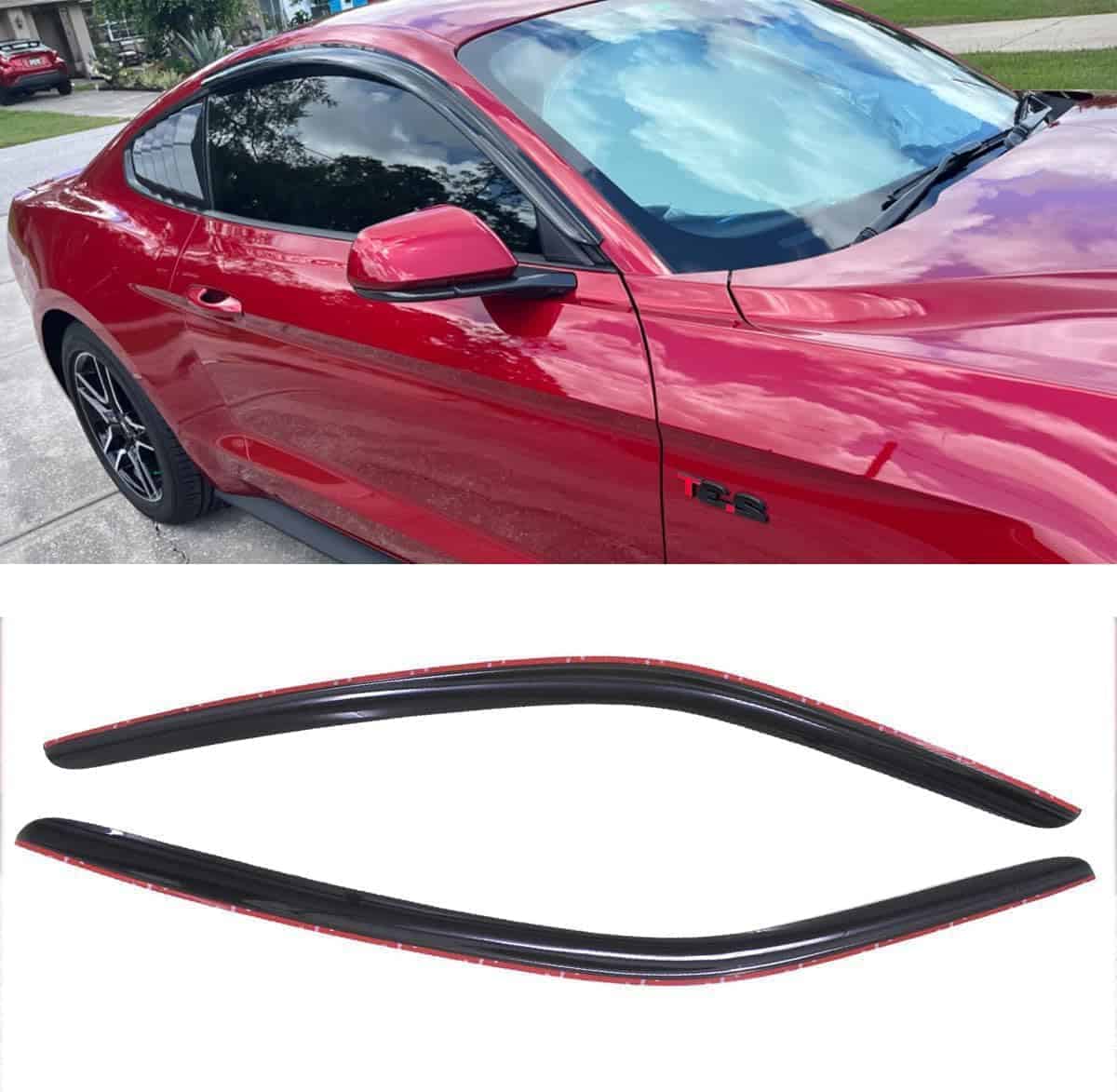 Deflectores de viento laterales a prueba de -Humo oscuro