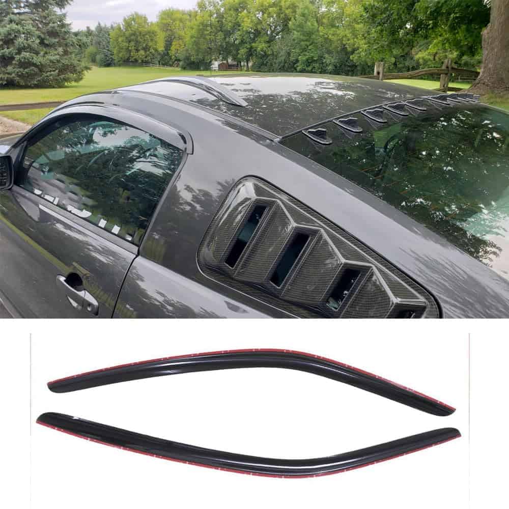 Deflectores de viento laterales a prueba de -Humo oscuro - Imagen 3