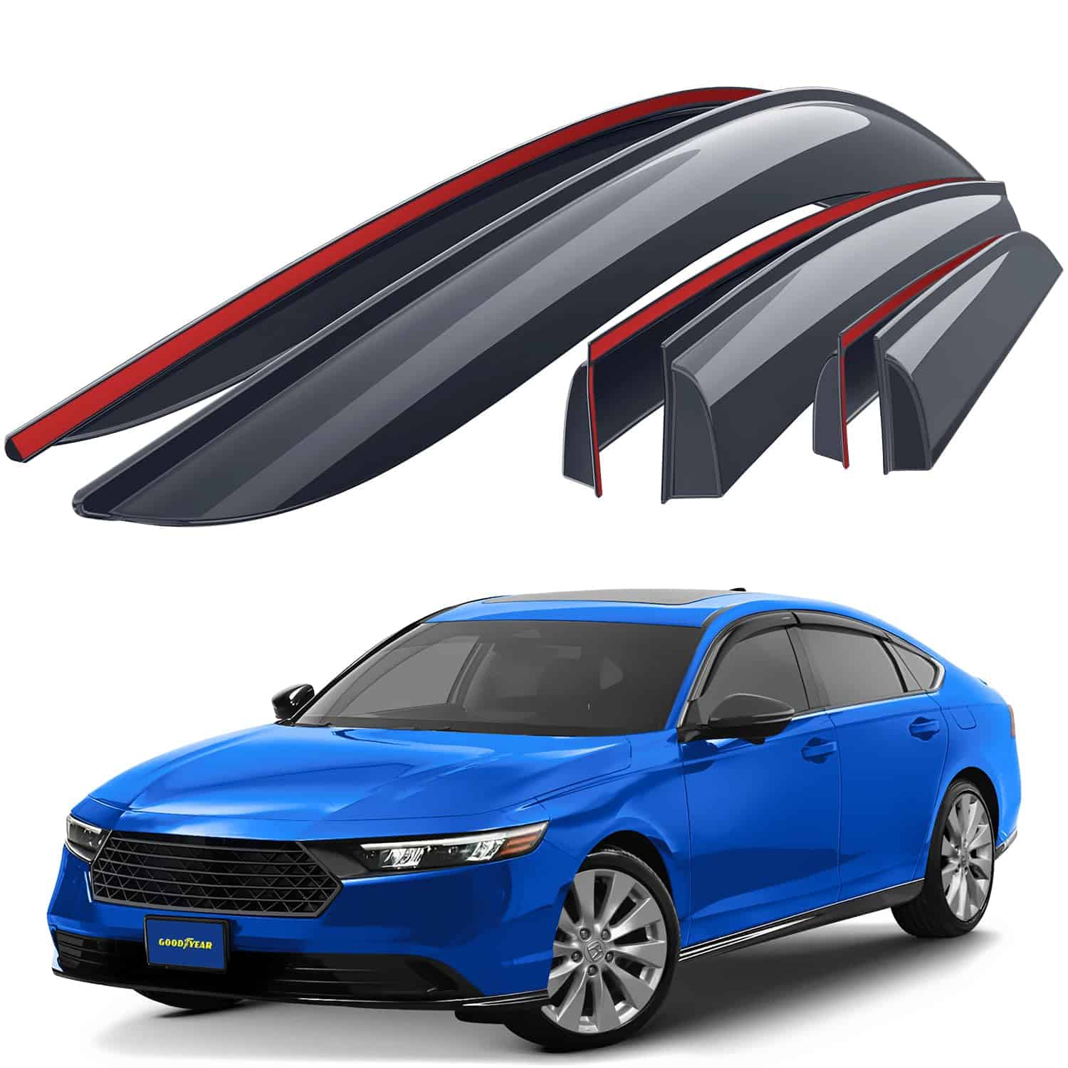 Deflectores de ventanas irrompibles -Smoke Premium